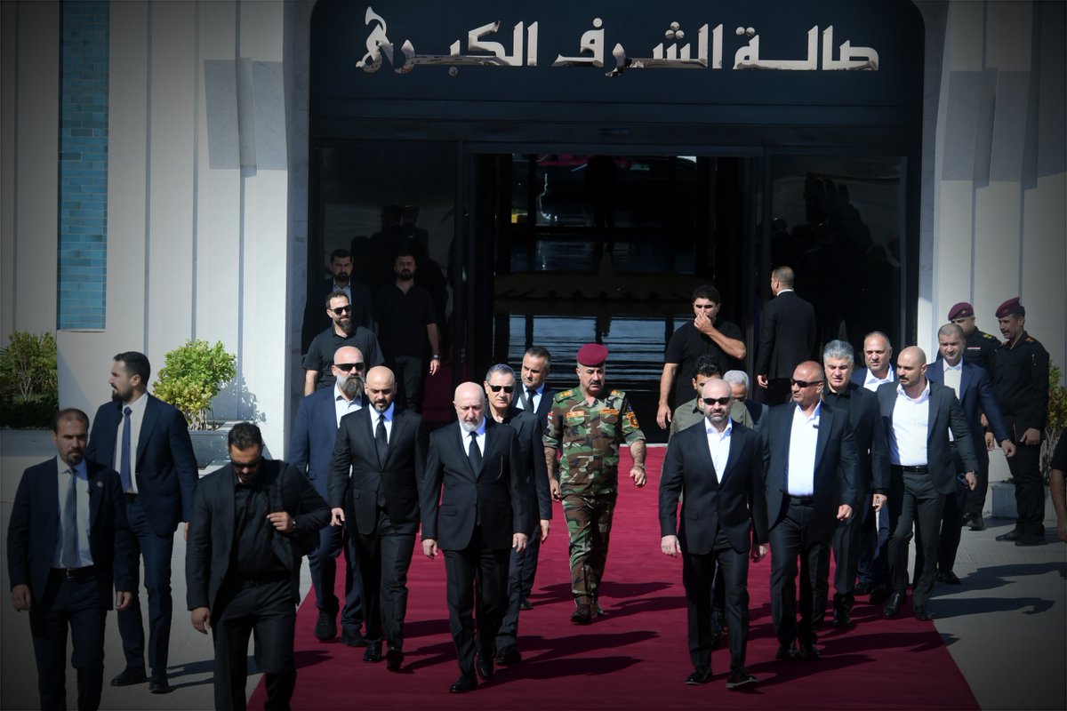 galikurdstan's tweet photo. بەوێنە؛ بەشداریكردنی سەرۆك بافڵ جەلال تاڵەبانی و نزار ئامێدی، سەرۆك كۆماری عیراق  لە ڕێوڕەسمی ماڵئاوایی و بەخاکسپاردنی عەلی خامنەیی گەیشتە تاران https://t.co/TawympntFj