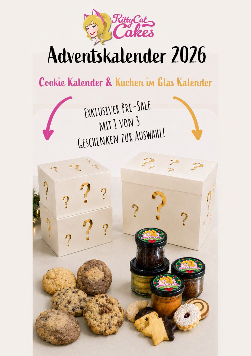 Kittycatcakes_'s tweet photo. Im Sooommer 😄
Adventskalender Pre-Sale ist gestartet!
Dieses Jahr gibt es für alle im Pre-Sale 1 von 3 Geschenken zur Auswahl ❤️
https://t.co/bl501h3zki https://t.co/5a2MfFBCPR