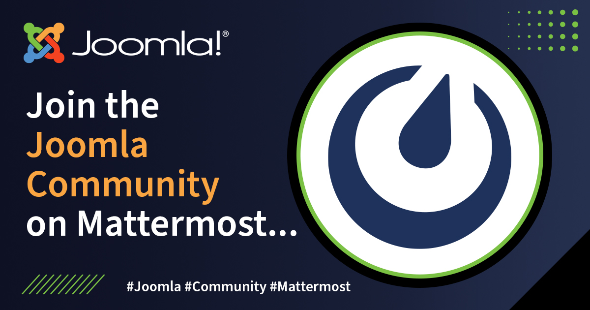joomla's tweet photo. Join the Joomla Community on Mattermost! The collaborative chat tool where Joomla enthusiasts from around the globe come together to share ideas, collaborate on projects, and stay updated on all things Joomla!
How to join: https://t.co/G9hwT5tsvc
#Joomla #Community #Mattermost https://t.co/EV962xbEfA
