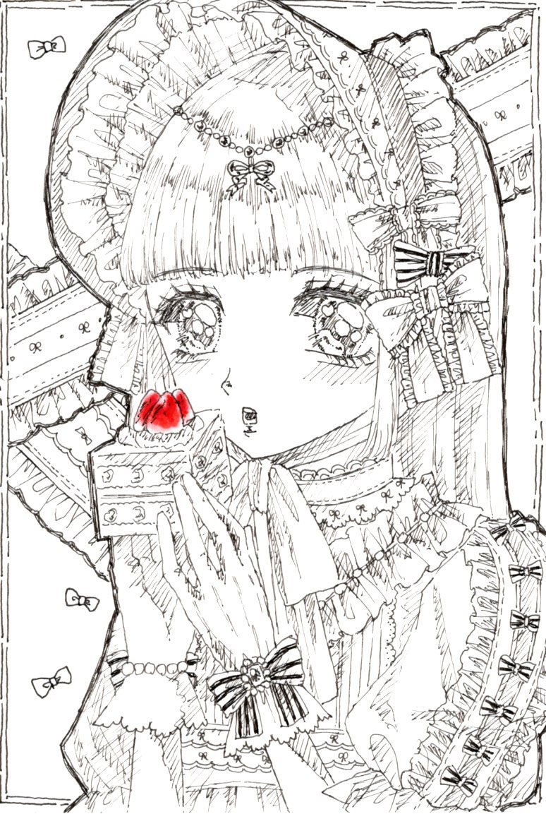 monamonaca77's tweet photo. ロリィタ×ケーキ🍰

#イラスト　#illustration #初夏の創作クラスタフォロー祭り https://t.co/RcW8BOfCcc