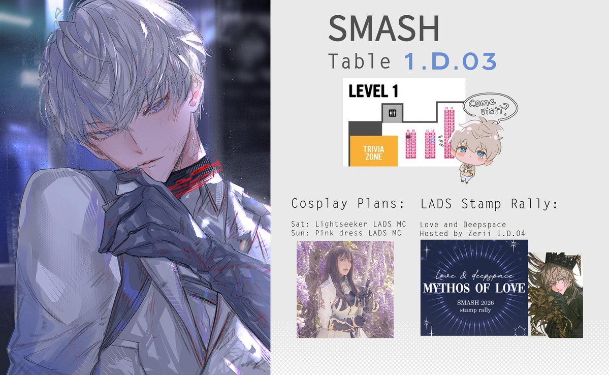 Miyukiko's tweet photo. HELLOOO it's my catalogue for #smashcon2026 !!!  I look forward to seeing you there again soon !!! ✨💫🌟🥰 New Xavier artbook and goods let's gooo!! https://t.co/IcolVsbyYR