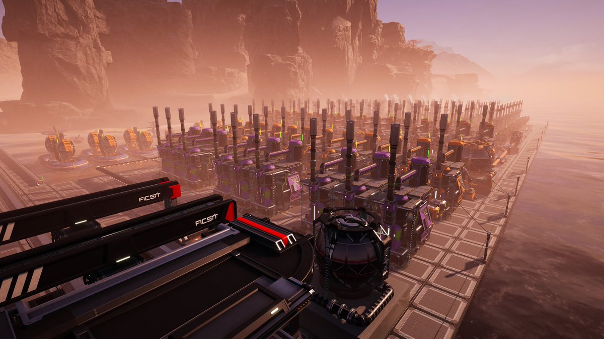 Kuroki2M's tweet photo. #Satisfactory
今日の成果
原油270からターボ燃料600を精製
ターボ発電所80台を稼働!
これで電力まわりはしばらく平和やでぇ ×⩊×ツカレタ https://t.co/lDL28X8vXp