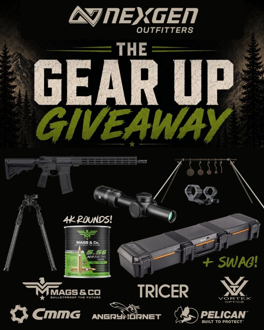 2AGawlinks's tweet photo. THE GEAR UP GIVEAWAY BY @NexgenOutfitter
Enter Here: https://t.co/vqg4R4eO8U
#giveaway #GunGiveaway #contest #contestalert #sweepstakes #FreeGun #winagun #2a #2aShallNotBeInfringed #2ndAmendment #RepealTheNFA #RepealTheGCA #AbolishTheATF https://t.co/ApI8pESQ7v