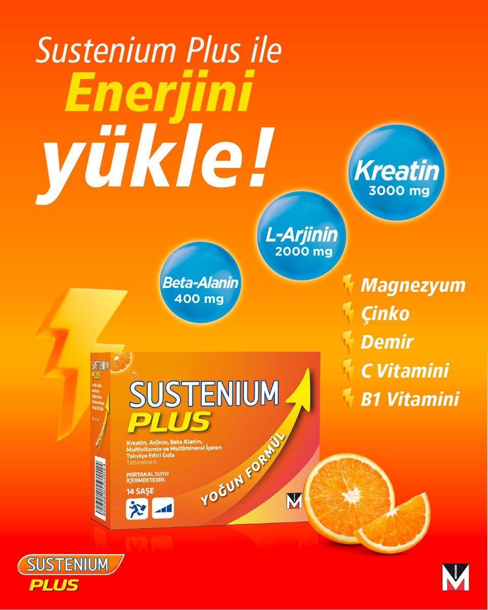 eczacinin_sesi's tweet photo. ✨ Sustenium Plus ile enerjini yükle!
Yoğun bir gün geçiriyorsanız, Kreatin, Beta Alanin, L-Arjinin, vitamin ve mineral içeren gıda takviyesi Sustenium Plus yanınızda!
#Susteniumplus #Menarini #Vitamin #Mineral #TakviyeEdici #işbirliği https://t.co/K30QcBHx3c