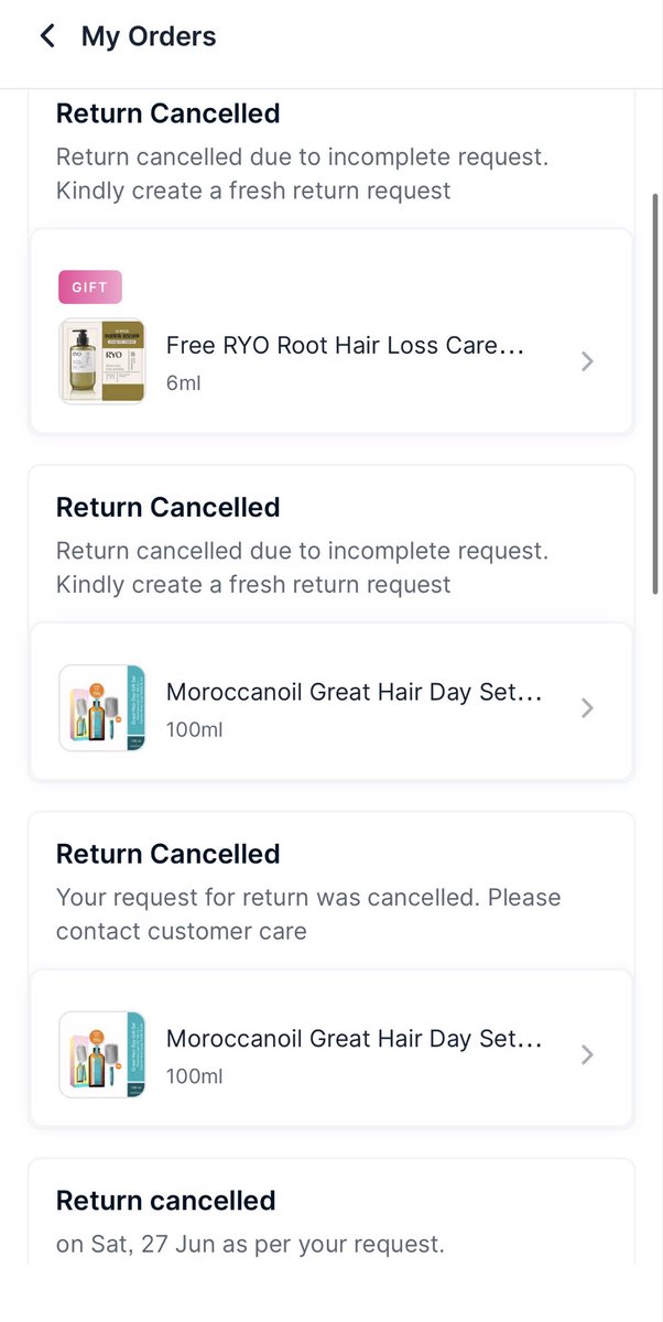 theshubhamstuff's tweet photo. After a lot of waiting finally you did 3 times cancel my return after gave all photos😊
Thank you so much @MyNykaa @nykaacares https://t.co/K22HBqsvLu