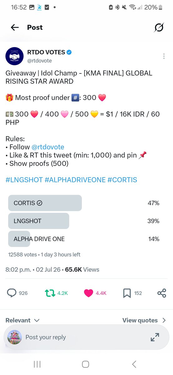 uhmbun's tweet photo. @rtdovote FOR #CORTIS https://t.co/2vPdoEZu0c