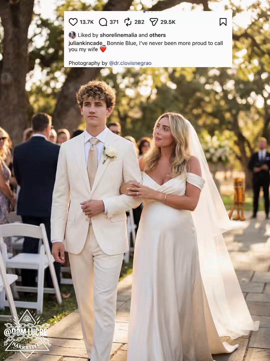 BuzzocaUS's tweet photo. OnlyFans Star Bonnie Blue Marries Julian Kincade Amid AI Wedding Post Backlash

#BonnieBlue #JulianKincade #OnlyFans #Wedding #AIcontroversy #SocialMediaBacklash #CelebrityNews

https://t.co/0JsbWCQQ0G https://t.co/h8qlfLjS13