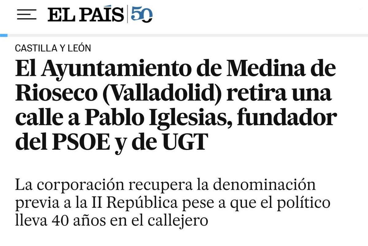 PSOE's tweet photo. El PP tiene un objetivo claro: volver a una España en blanco y negro y retroceder en todos los avances conseguidos. 

Retirar el nombre de quien luchó por los derechos de la ciudadanía de este país demuestra que no tienen otro argumento que la involución política. 

https://t.co/GnJvmO8Jnw