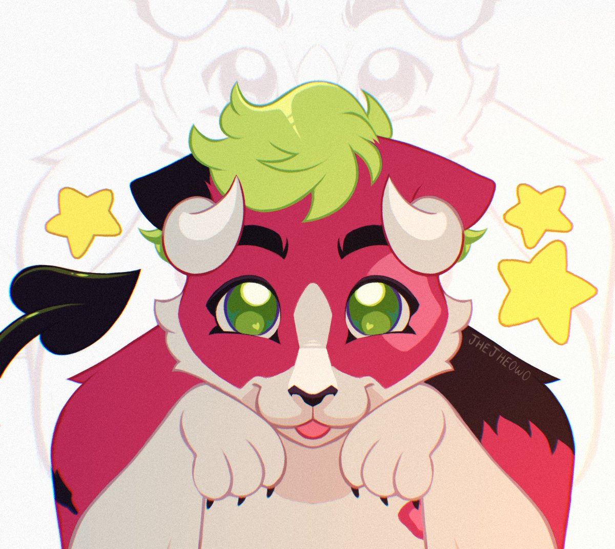 DanadaArt's tweet photo. Hey, guysss!! 
Go show @Jhejhe0w0  some love!! They made my PFP, and Naudy turned out SOOO CUTE 😭✨
I'm still obsessed with it!! 🤠🤠 https://t.co/GHSQGOa1za
