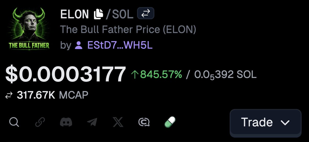 GeckoTerminal's tweet photo. NOW: $ELON the Bull Father is trending as a parody to ANSEM's The Black Bull. https://t.co/ZIHEandbVu