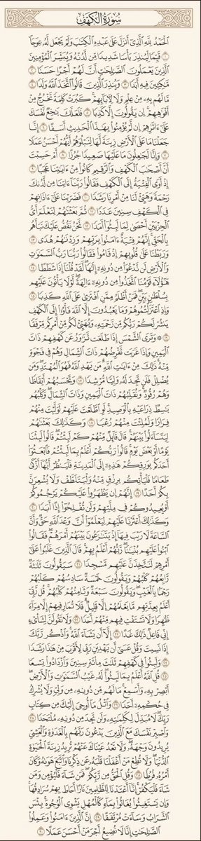 lhadeel_'s tweet photo. كلُّ الكهوفِ مُظلمة إلا الكهف في مصحفنا
نورٌ يُضيء ما بين الجمعتين.

قال رسول الله ﷺ: (من قرأ سورةَ الكهفِ في يومِ الجمعةِ أضاء له من النورِ ما بينَ الجمعتينِ) https://t.co/qg1UZA3AvF