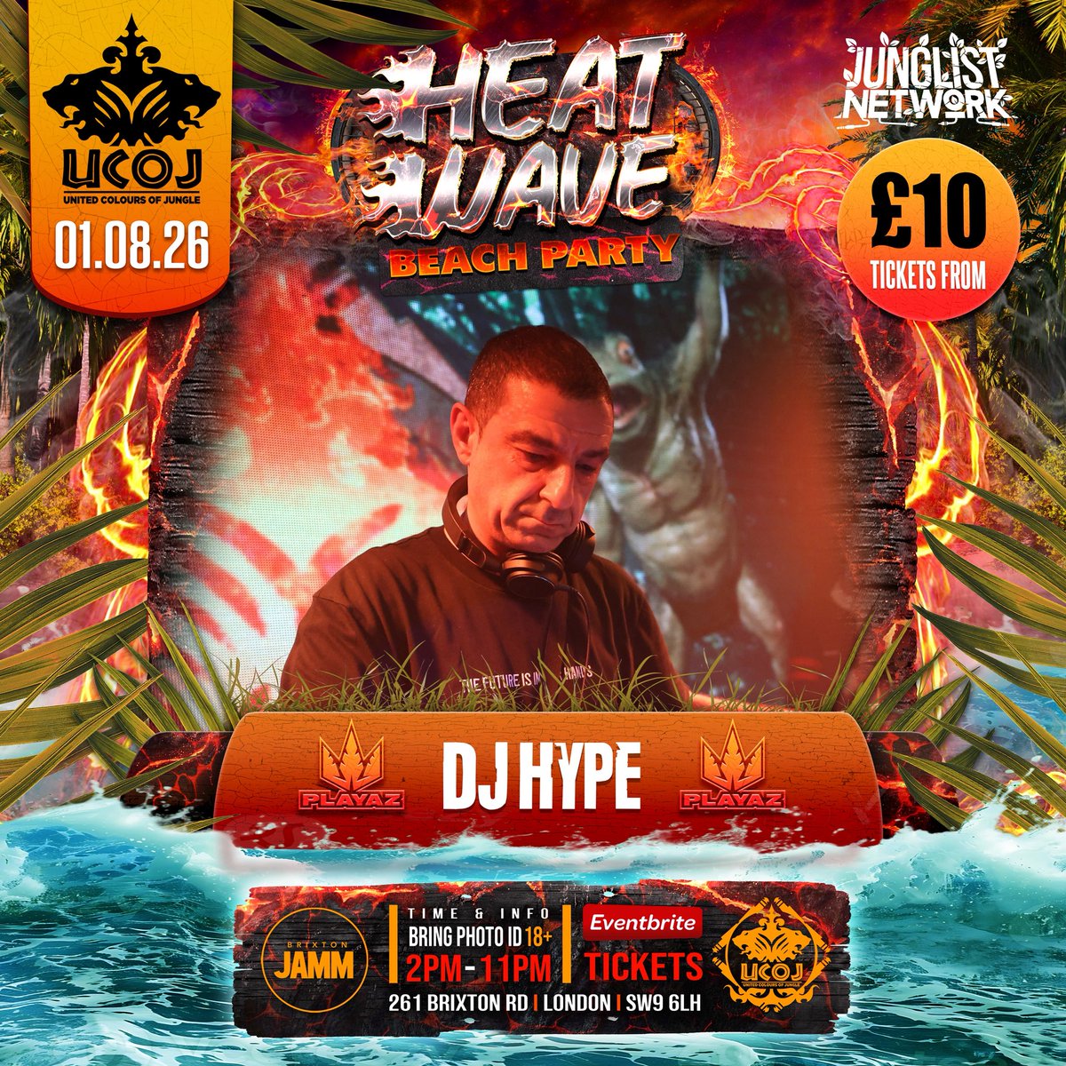 djjamieg946's tweet photo. Looking forward to having @DJHYPE_PLAYAZ at the next UCOJ 
Heat-Wave bizniz ☀️
On the 1st August @brixton_jamm 

DONT MISS OUT 
Secure your tickets today.. 

🎟️🔗 Ticket link ⬇️

https://t.co/gcoE8xEIp3 https://t.co/ZzO5NuOAbl