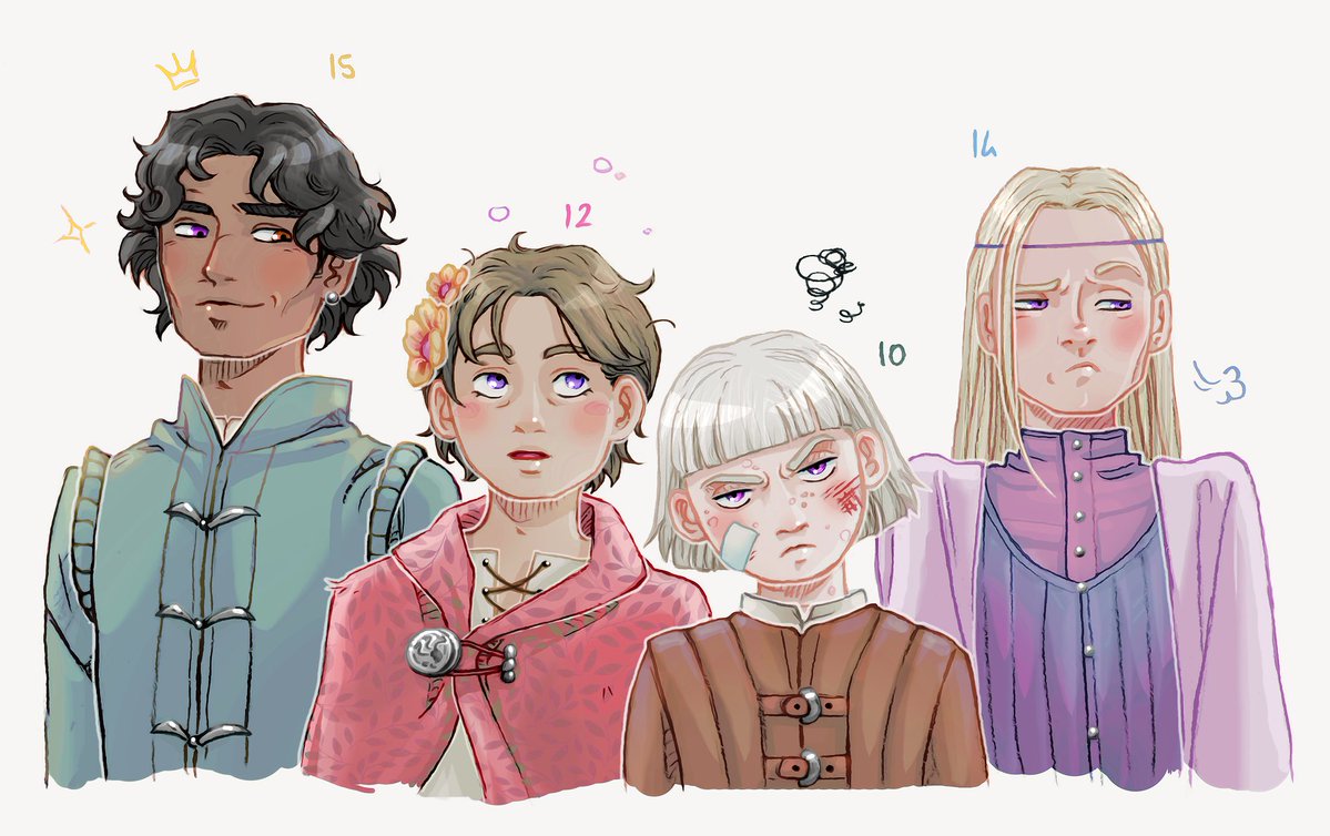 NamiYouffie's tweet photo. the Daeronlings 🐉 Baelor, Rhaegel, Maekar and Aerys #akotsk https://t.co/2jDFa3F4g7