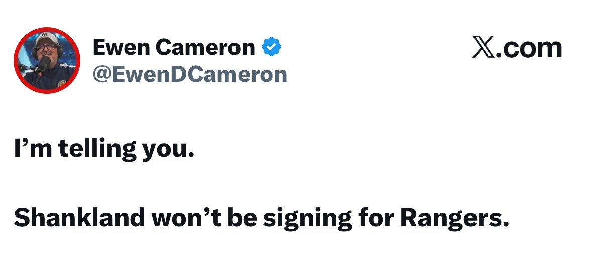 Rangers_Spares_'s tweet photo. I mean let’s hope you’re jinxing it again

Pretty sure you said the same about McInnes too 😂😂😂 https://t.co/gt4NkeBhNZ