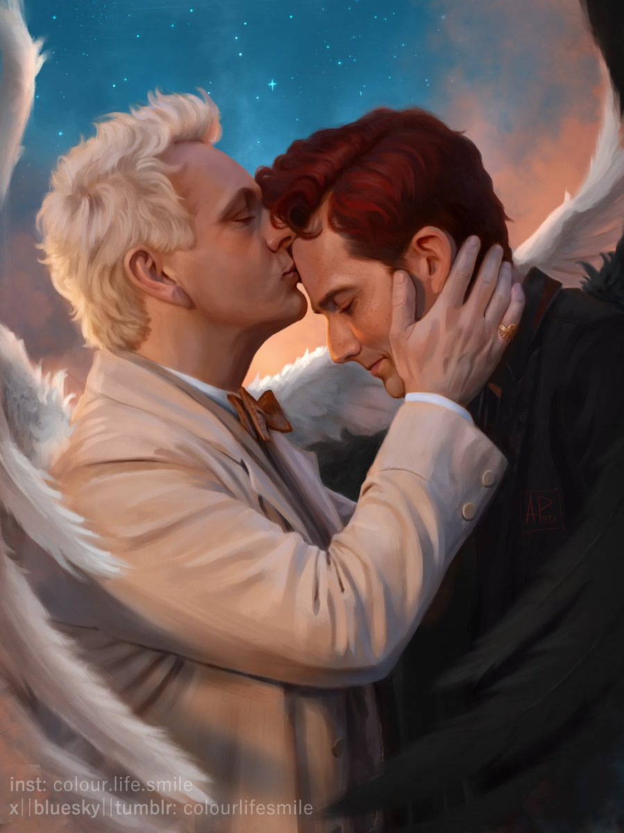 colourlifesmile's tweet photo. today is my birthday and the best gift for an artist is a retweet of their art!
thank you all so much for your love and support, it means the world to me💙
#goodomens #goodomensfanart https://t.co/6ECyMhs1Ya