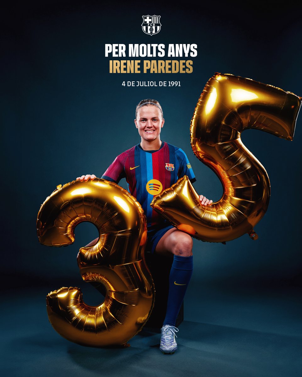 FCBfemeni's tweet photo. Per molts anys, @Irene_Paredes4! 🎂 https://t.co/KZ9TFRz9Qd