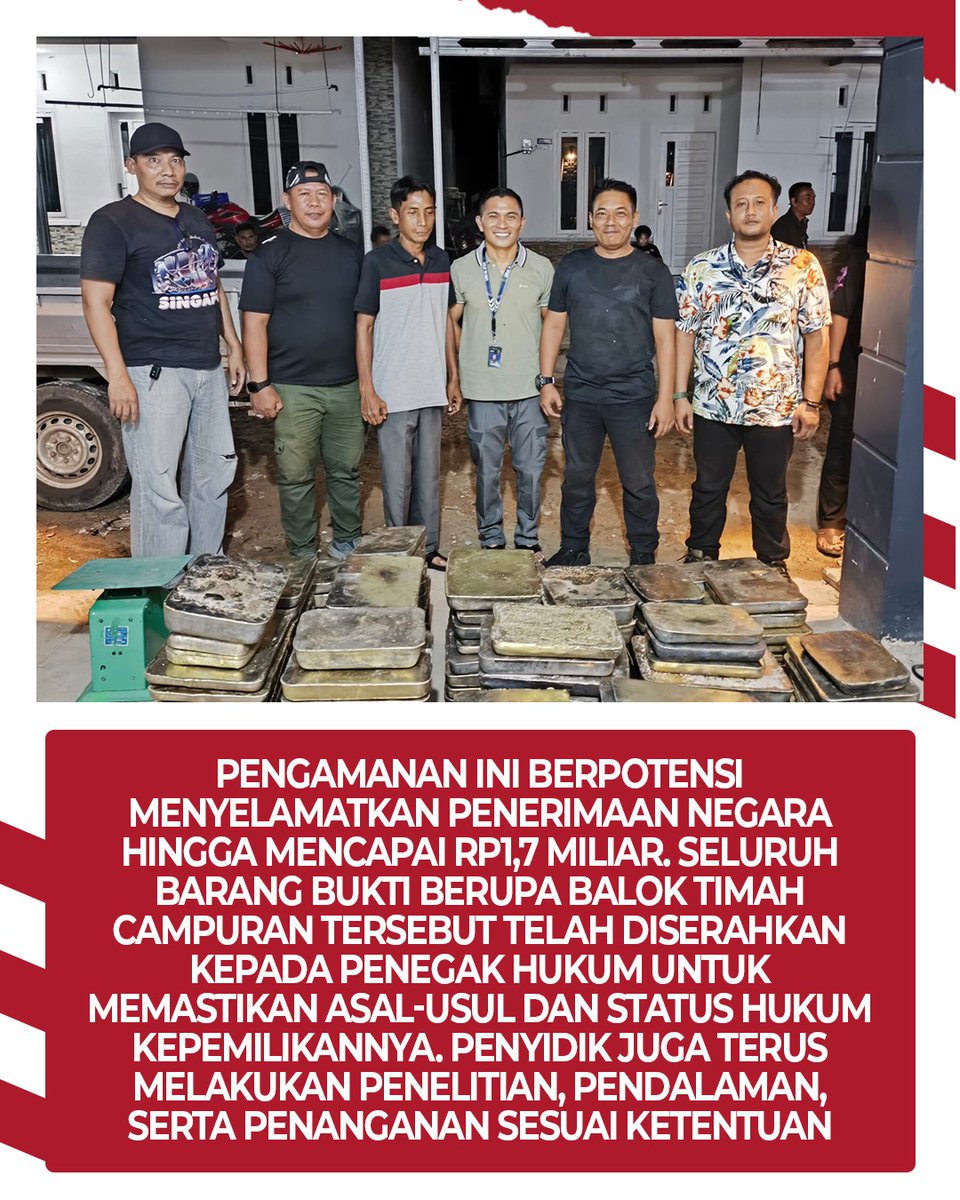 mediapakss's tweet photo. Tim Gabungan Satgas PKH amankan 4 ton balok timah di Pangkalpinang, Kepulauan Bangka Belitung.

@Satgaspkh 

#satgaspkh #timahilegal #bangkabelitung https://t.co/FosDKUsOD4