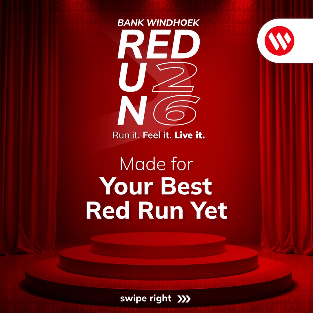 BankWindhoek's tweet photo. RR26 Reveal ❤️
Your official 2026 Red Run T-shirt.
Your 2026 Finisher's Medal.
Your chance to be part of something unforgettable.
Registration closes 5 July.
Register now: https://t.co/Z3wHZ84mr3
#BankWindhoekRedRun
#RR26 https://t.co/Jdid5VXFaA