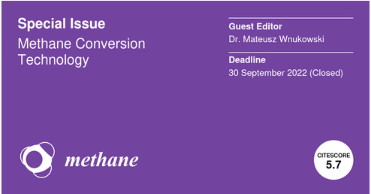 Methane MDPI tweet media