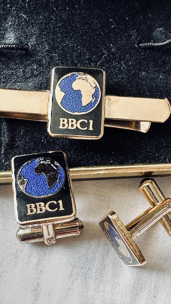 DuncanNewmarch's tweet photo. Do you know anything about these BBC1 cufflinks?  They certainly look (and smell) old but I’ve never seen/heard of them before. https://t.co/8mOHvudIIq