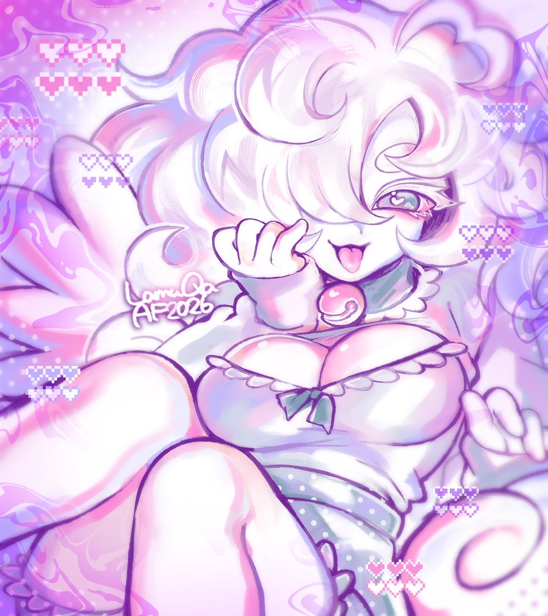 LamuQa's tweet photo. Artfight attack for UnknownSpy ☁️💗 https://t.co/t0wJPaWJiR