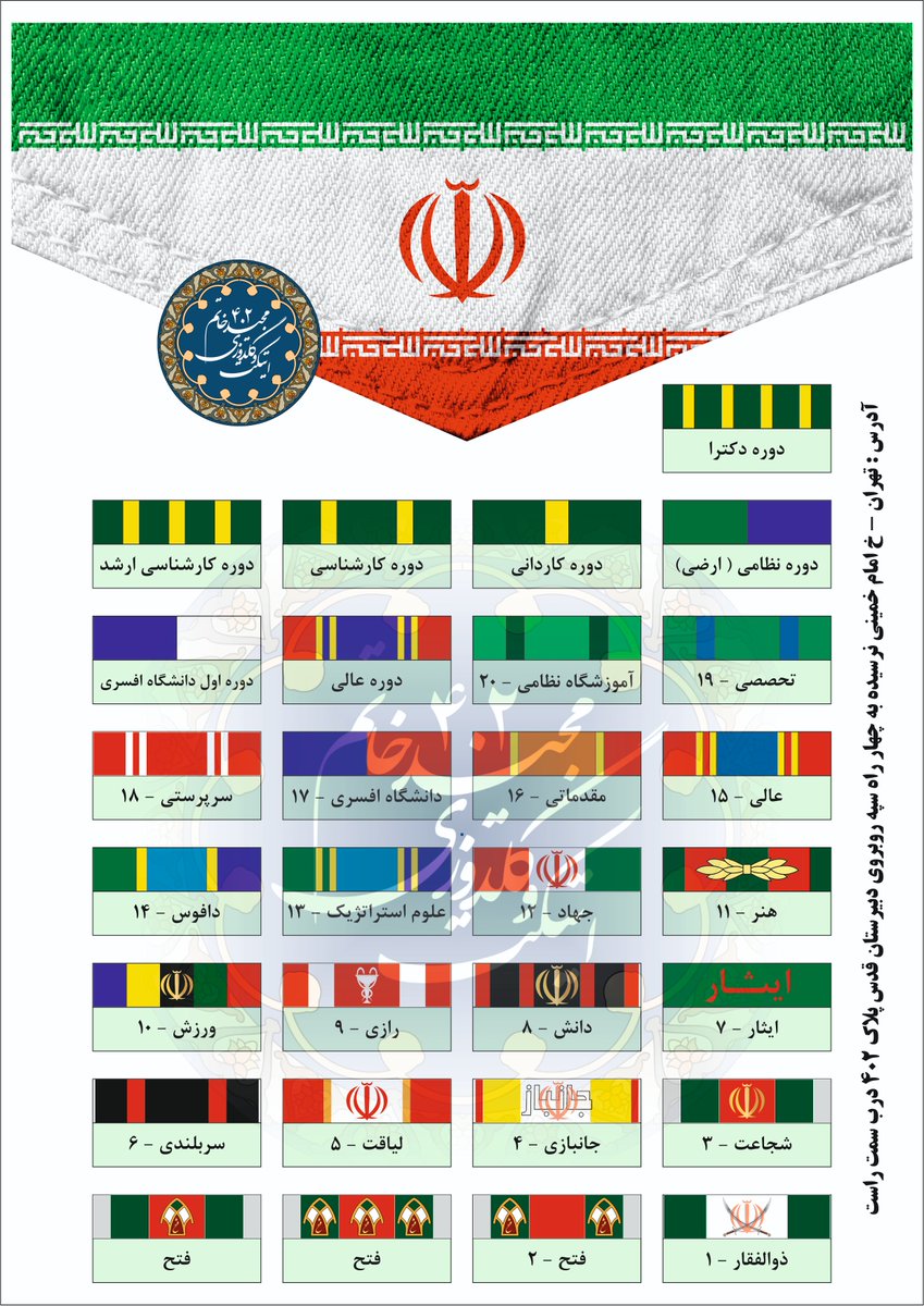 allphaagmpxol's tweet photo. نشان ها و لنت های فرماندهان شهید و امیر سیاری https://t.co/8uUxSfQpC5