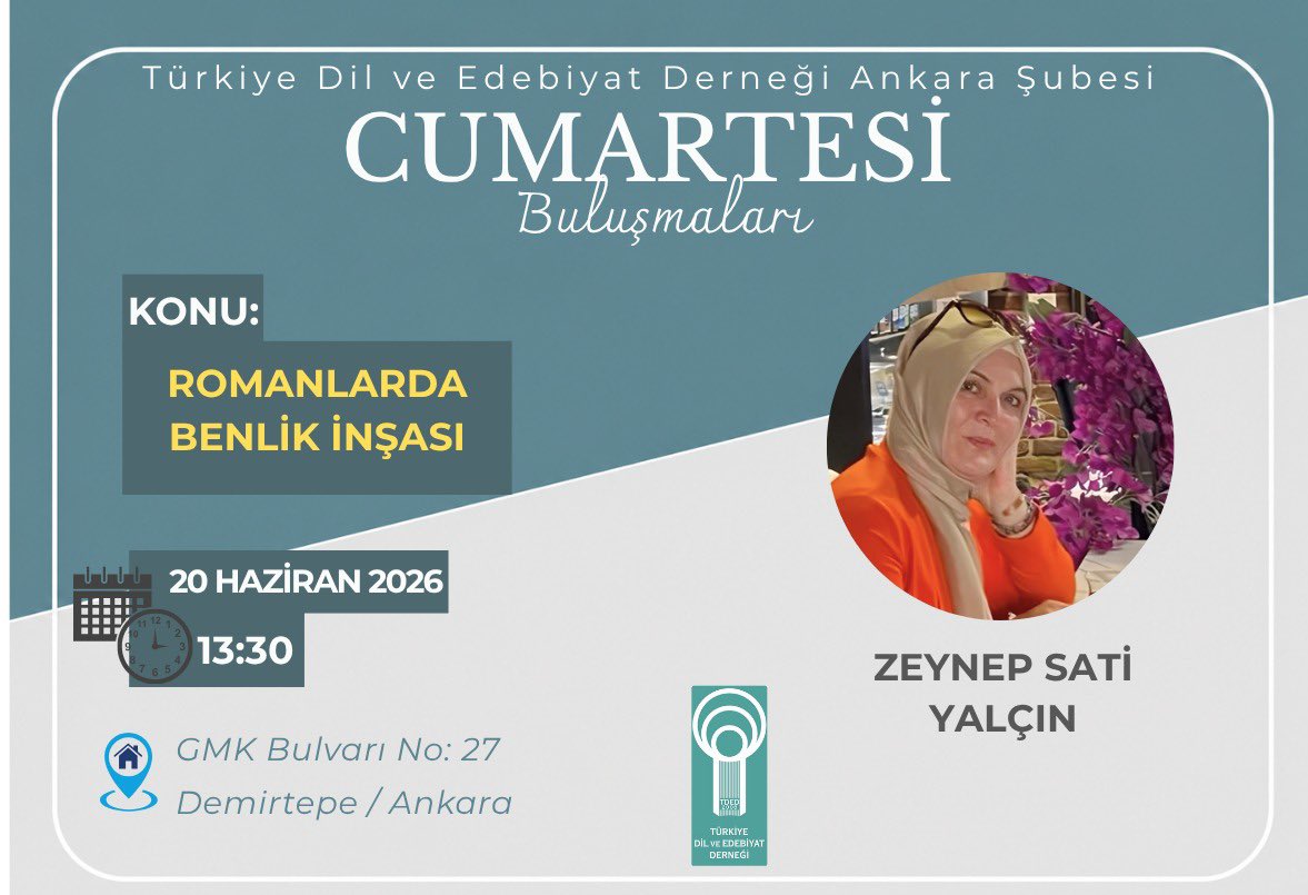 zeynepSati's tweet photo. Dil ve Edebiyat Derneği’nde düzenlenen söyleşimizde “Romanlarda Benlik İnşası”nı konuştuk. Emeği geçenlere teşekkürlerimle. 💐

https://t.co/stbfoIZrvW https://t.co/Ivd4kijj4l