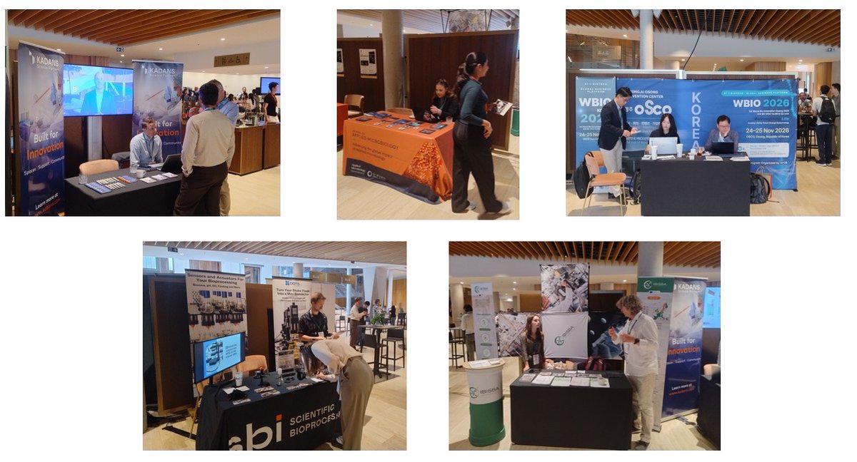 EFBiotechnology's tweet photo. A big 𝐓𝐇𝐀𝐍𝐊 𝐘𝐎𝐔to all our sponsors and exhibitors for your invaluable support at the #ECB2026! 👏
@novonesis @Eppendorf_Group @Sciencedirect @magritek @AMIposts @FrontiersIn @ibisba_biotech @scientific_bio @ResearchUGent @KadansScience @VIBLifeSciences #AFOB https://t.co/rOG0ev9ytX