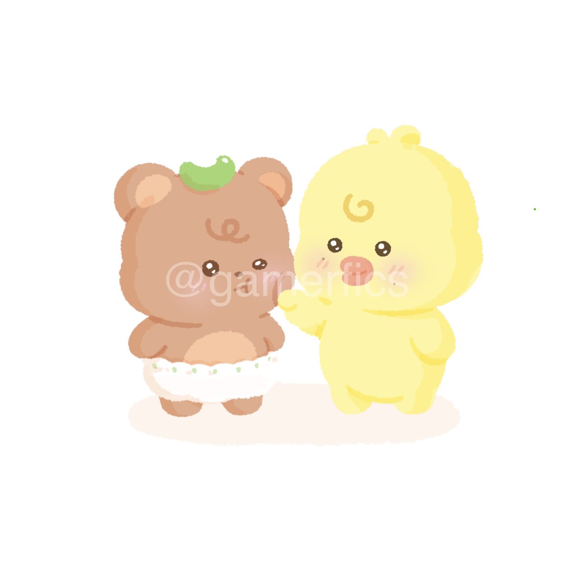 gamerfics's tweet photo. crying over how cute this! thank you so much for the adorable commission!! #jijipurrreview 

@bipadoodle look its us 🥹🫶 https://t.co/tl3acgNAHm