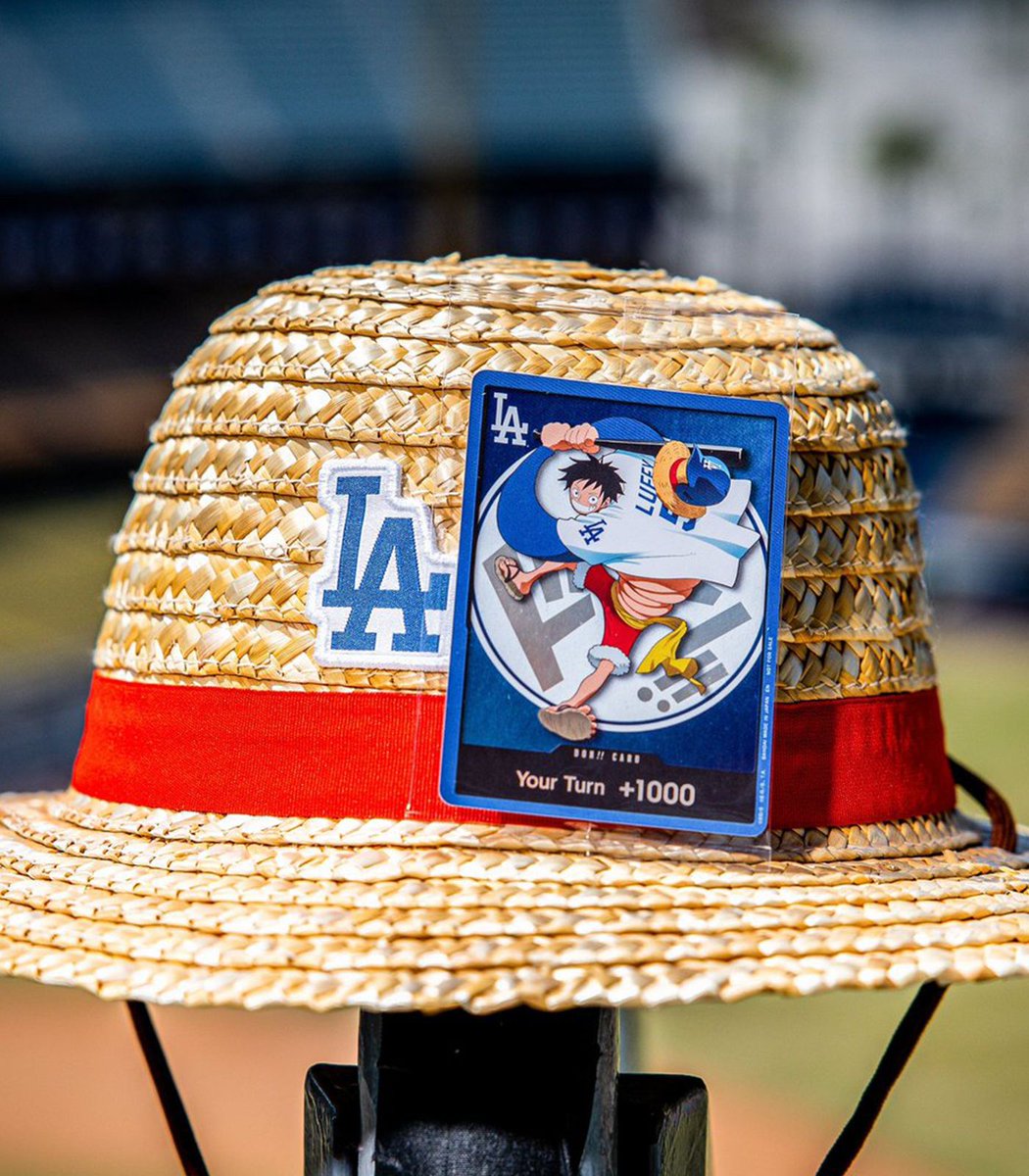 Dexerto's tweet photo. The LA Dodgers held a One Piece giveaway where fans received exclusive Monkey D. Luffy cards and his iconic straw hat

Some are already selling for $2000 on eBay, but scalpers were kicked out of the stadium https://t.co/rlCKlHW932