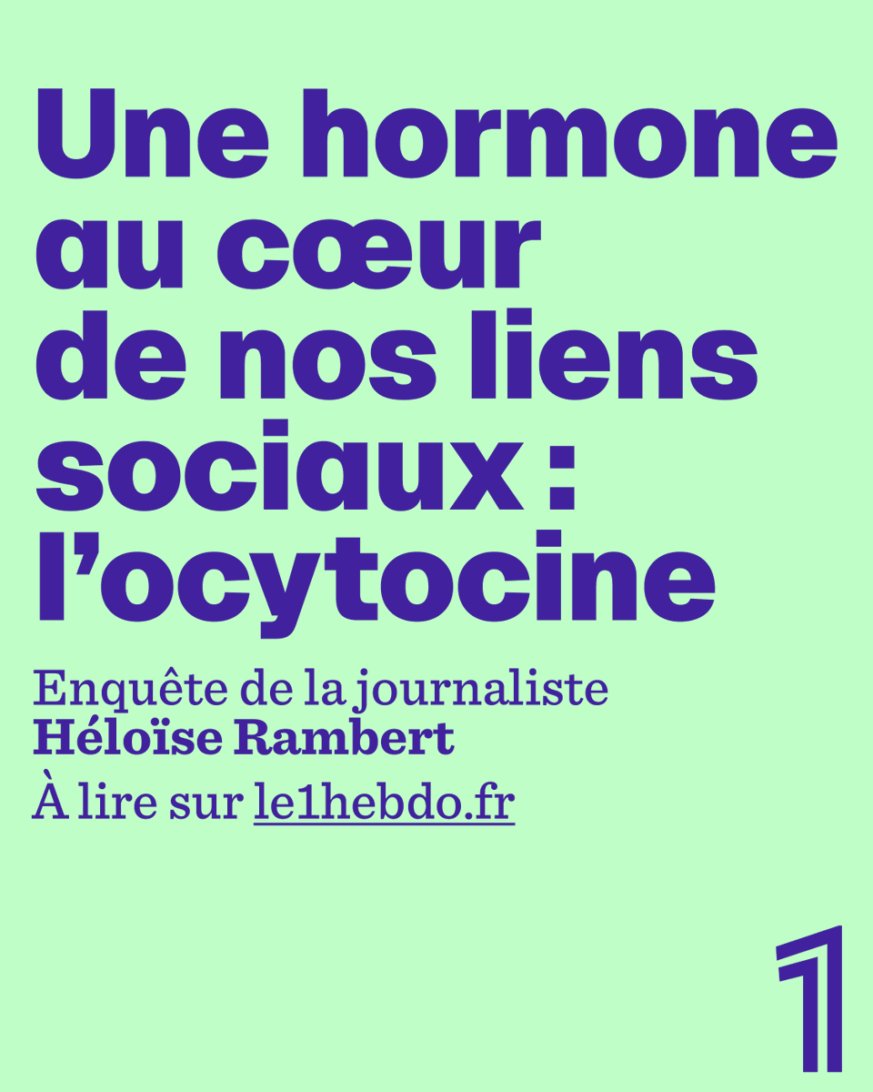 Le1hebdo's tweet photo. Longtemps associée uniquement à l'accouchement et à l'allaitement, l'ocytocine s'est révélée être un acteur clé de nos liens sociaux. 

Découvrez comment cette hormone a bouleversé notre compréhension des relations humaines.

🗞️ Kiosque et en librairie
🔗 https://t.co/Kj8zXhhCY2 https://t.co/eSC2DNcifd