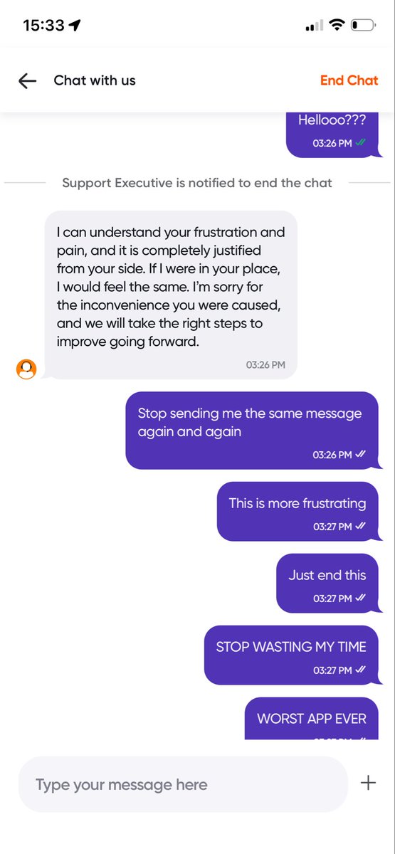 alt_inertia's tweet photo. Your new tactics of horrendous customer support are absolutely working for mental torture. NEVER using your app again!! @Swiggy  @SwiggyCares https://t.co/QHXLTPBDuR