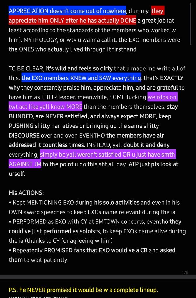 deRamorra's tweet photo. are u DUMB?! they're praising him bc he has DONE a great job as a leader. do u think they'd praise him if he hadn't done anything? so u think the EXO members are just some idiots like U?!— https://t.co/Po6cTQjlOW