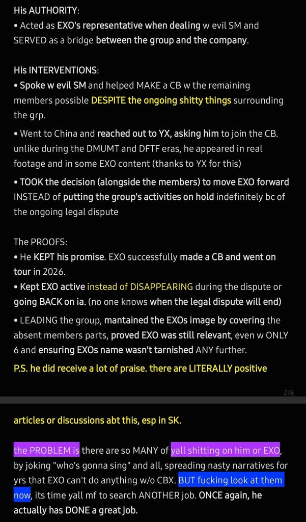 deRamorra's tweet photo. are u DUMB?! they're praising him bc he has DONE a great job as a leader. do u think they'd praise him if he hadn't done anything? so u think the EXO members are just some idiots like U?!— https://t.co/Po6cTQjlOW