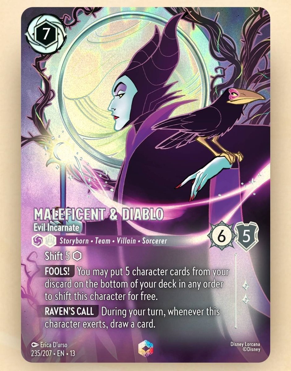AmityTCG's tweet photo. The Final 2 Enchanted from #DisneyLorcana #AttackOfTheVine https://t.co/szixphltto
