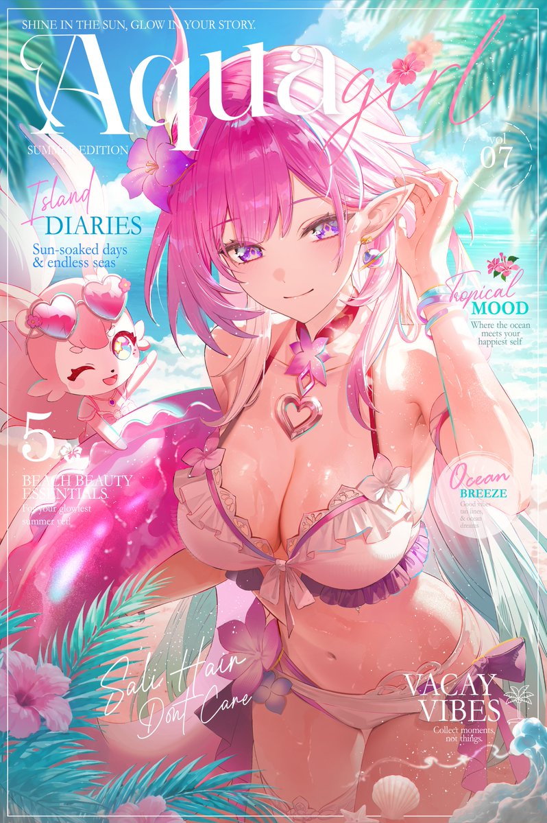 ISB_47's tweet photo. Cyrene Summer Magazine 🏖️🩷
#HonkaiStarRail #cyrene https://t.co/0mDxC6kurW