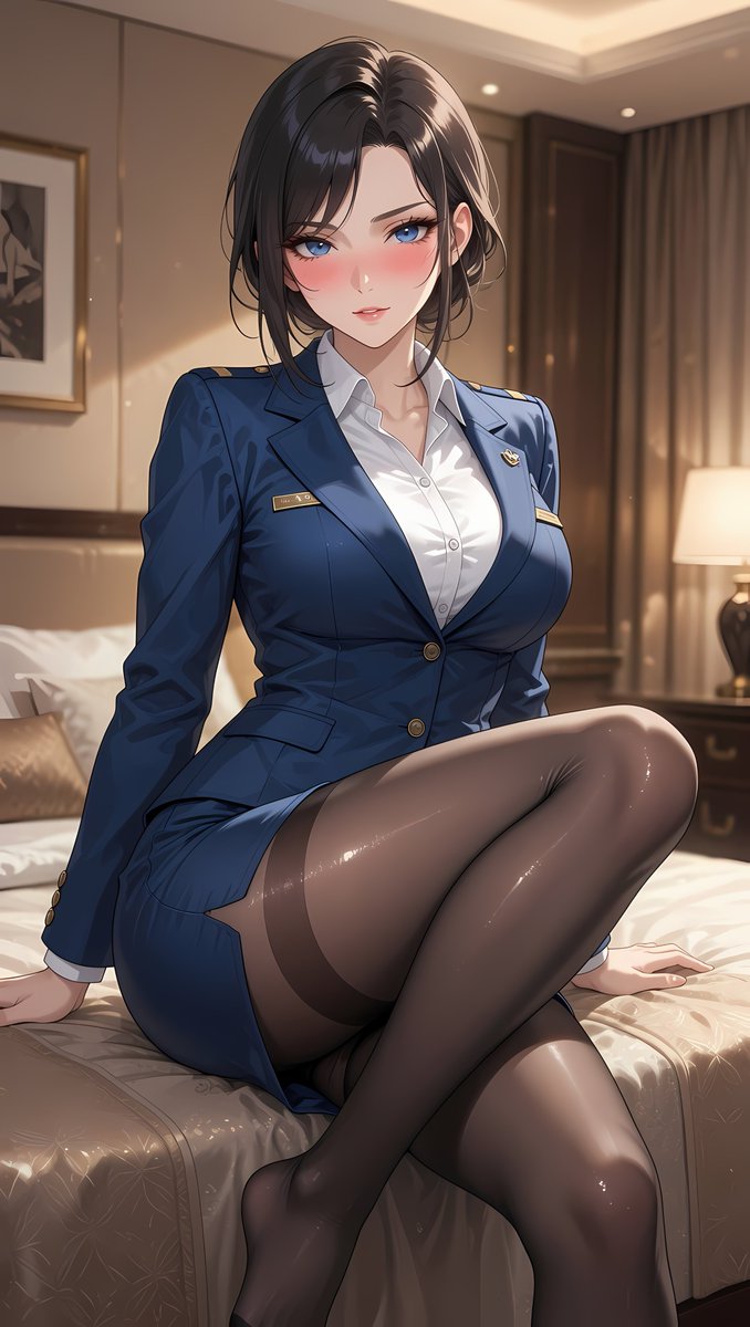 undefined_g_s's tweet photo. [UNDEFINED: Azami]✈️💦😩
#CabinAttendant #AfterFlight

After a 12-hour flight, CA Azami is still in her uniform without taking a shower and gets ravished by her Master.

#UNDEFINED #Azami #空姐 #长途飞行 #制服诱惑 #ご主人様 #AI美女 https://t.co/RdVTWJFpx5