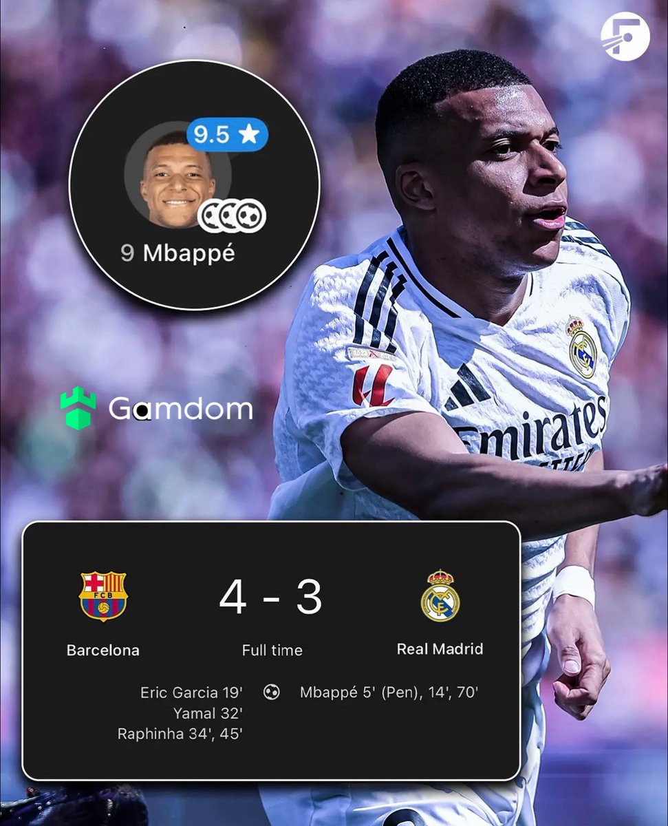 Kylian's tweet photo. Kylian Mbappé scored a hat-trick and Real Madrid fans still blamed him for the loss. 

That was crazy to me. https://t.co/RinHAtFxIU