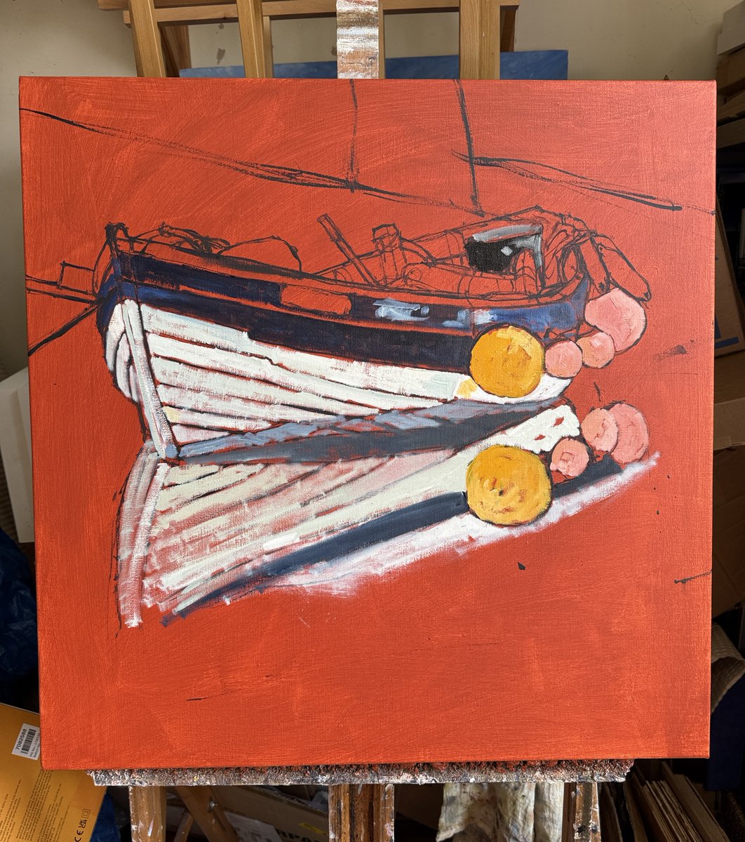 staithesartist's tweet photo. On my #easel #blockingin Mizpah in the Beck #Staithes #oils #linen 24x24” https://t.co/QV3ktcxyv4