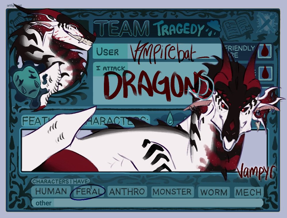 v4mpyrbat_'s tweet photo. i’ll post my artfight here too #wingsoffire https://t.co/Z5ebPRtNYD