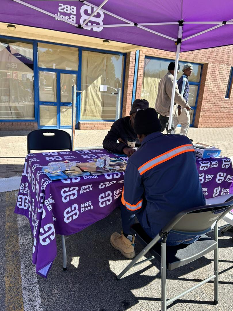 BBS_BW's tweet photo. Jwaneng, we are here!
We're at the Liquorama parking area, opposite Choppies Mall, with the Creators Assembly crew.
Stop by our stall, open any BBS Bank account, and receive a free ticket to the Creators Assembly event.
#RiseWithBBSBank #CreatorsAssembly #BBSBank https://t.co/kbUBzhfGaC