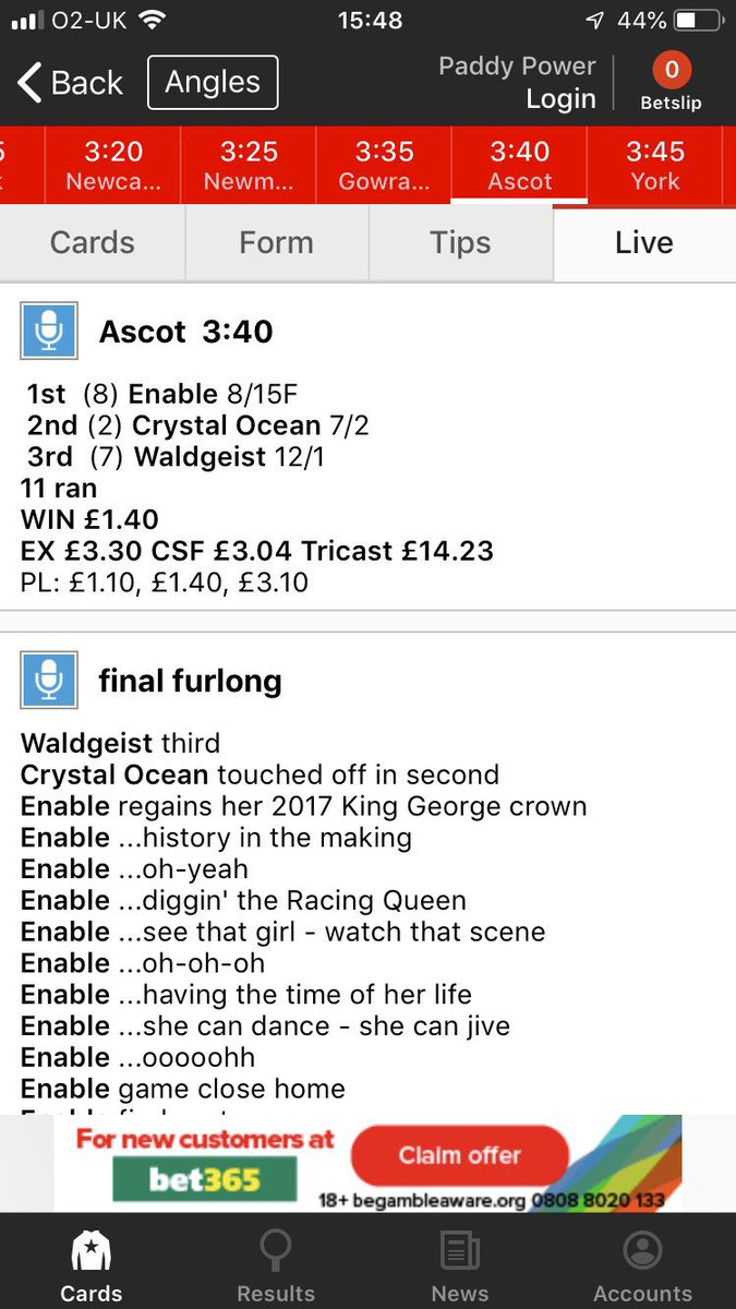 SP_2310's tweet photo. Bring back the text commentary @RacingPost. Some absolute gems over the years. https://t.co/aLGTbFOZdK