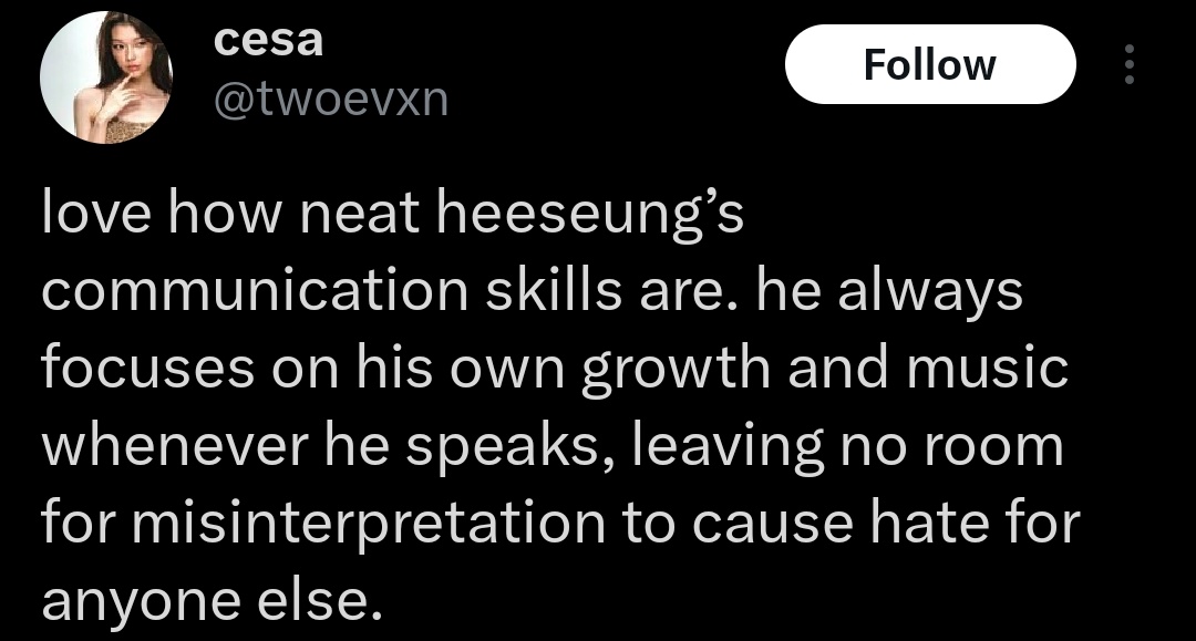 wonniesgardn's tweet photo. I love how neat enhypen's communication skills are. they always focus on their own growth and music whenever they speak, leaving no room for misinterpretation to cause hate for anyone else. https://t.co/IH4x5seFu3