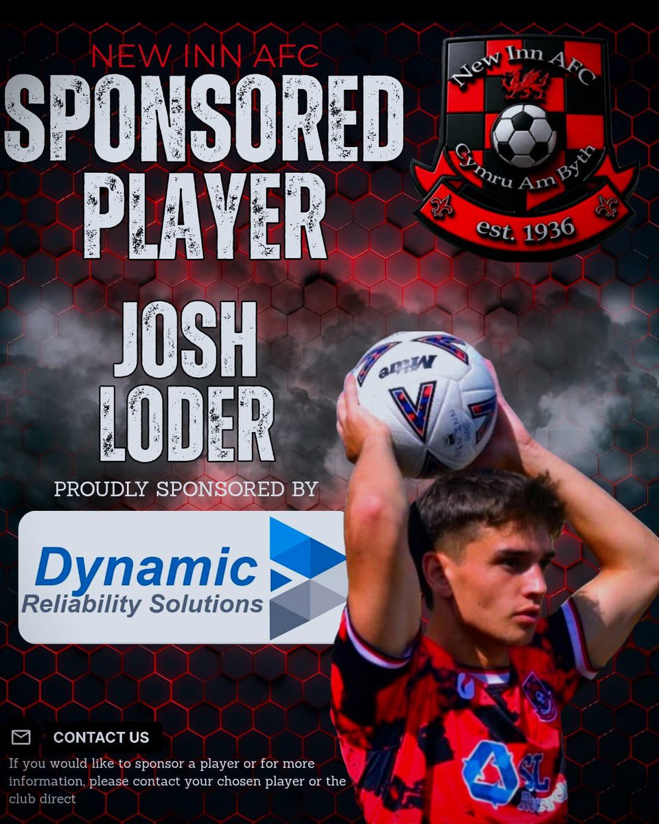 NewInnAFC's tweet photo. We're thrilled to announce that Bayley & Josh Loder have secured player sponsorship for the upcoming season! 🙌⚽️
A massive thank you to Dynamic Reliability Solutions, Your support is hugely appreciated and plays a vital role in helping our club continue to grow
#uptheinn🔴⚫️ https://t.co/khOo4YcNEZ
