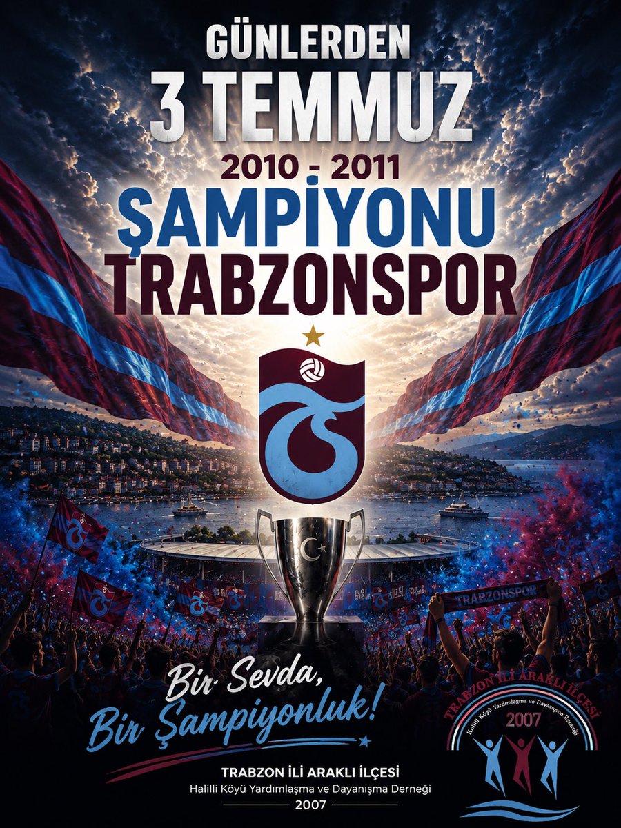 HalilliD's tweet photo. 3 Temmuz… Unutmadık, Unutturmayacağız!

2010/2011 sezonunda sahada alın teriyle kazanıldığına inandığımız şampiyonluğun gölgesinde başlayan şike süreci, Trabzonspor camiasının hafızasında derin izler bırakmıştır.
⬇️ https://t.co/hoBrxkyqWi