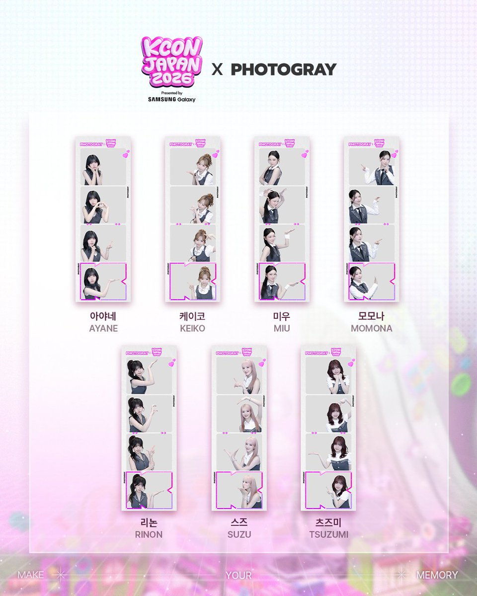 photogray_kr's tweet photo. [KCON JAPAN 2026 X PHOTOGRAY]

KCON JAPAN 2026 ARTIST FRAME OPEN!
<ME:I> 프레임이 오픈됩니다✨

7/4(토) ~ 8/2(일)까지 전 세계 포토그레이 매장에서 <ME:I> 프레임을 만나보세요!

📍한국 및 글로벌 매장 : 2026.07.04 ~ 2026.08.02
📍일본: 2026.07.14 ~ 2026.08.02

*해당 이벤트는 인스타 피드 or X(구. 트위터) 게시글을 통해 참여 가능하며 (계정 태그 필수)
얼굴 공개 없이 인증하셔도 무방한 점 참고 부탁드립니다 :)

-

【KCON JAPAN 2026 X PHOTOGRAY】

KCON JAPAN 2026 アーティストフレーム OPEN！
<ME:I>フレームが登場します✨

2026年7月4日(土)から8月2日(日)まで、<ME:I>フレームをPHOTOGRAYでお楽しみください！

📍韓国およびグローバル店舗：2026.07.04 ～ 2026.08.02
📍日本：2026.07.14 ～ 2026.08.02

※本イベントはInstagramまたはX（旧Twitter）への投稿にてご参加いただけます。
（アカウントタグ付け必須／顔出しなしで参加可能）

Make Your Memory, PHOTOGRAY

#KCON #PHOTOGRAY #KCONXPHOTOGRAY