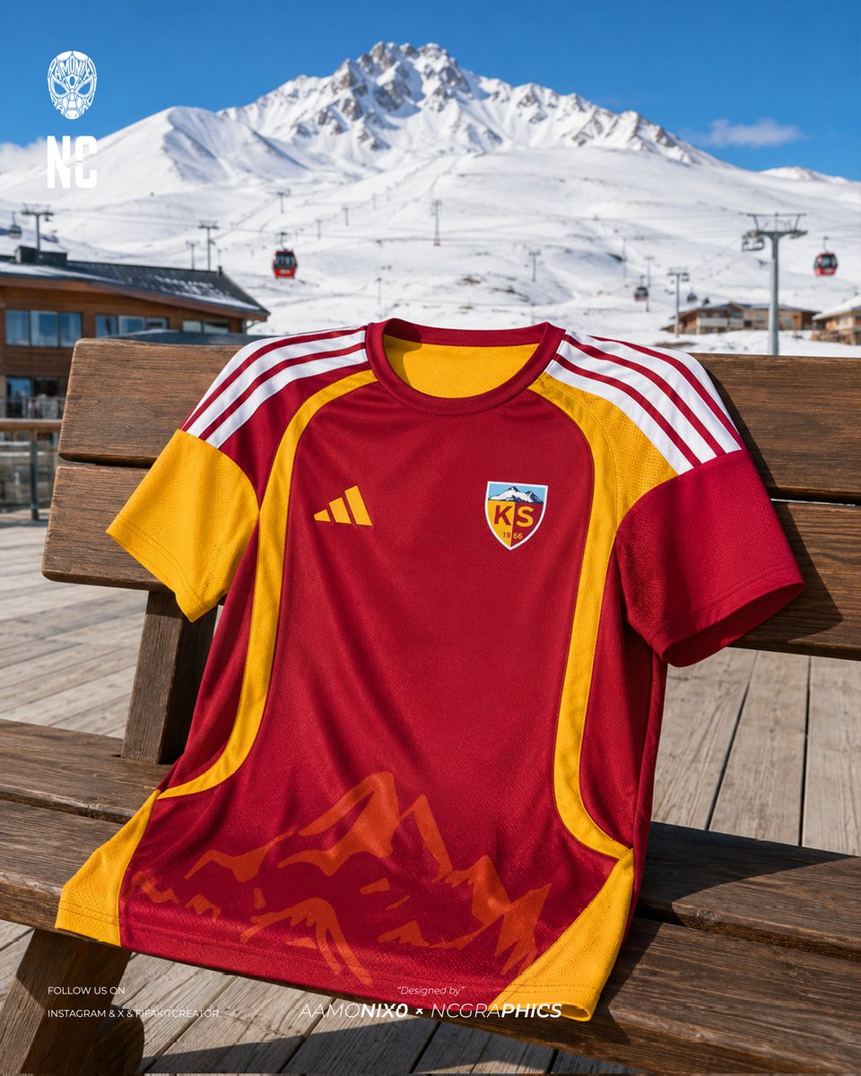 aamonix0's tweet photo. @necegraphics × @aamonix0 📸🎨

❤️💛 Kayserispor × Adidas | 🏔️ "Erciyes Zirvesi" ❄️ | Konsept İç Saha Forması ✨

•Erciyes'in ihtişamından ilham alan bu konsept iç saha forması, Kayseri'nin ruhunu modern bir tasarımla buluşturuyor. ❄️🏔️ 

?/10. 👇 https://t.co/FkuABhd6Hb