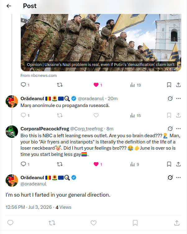CorporalPeacockFrog tweet media