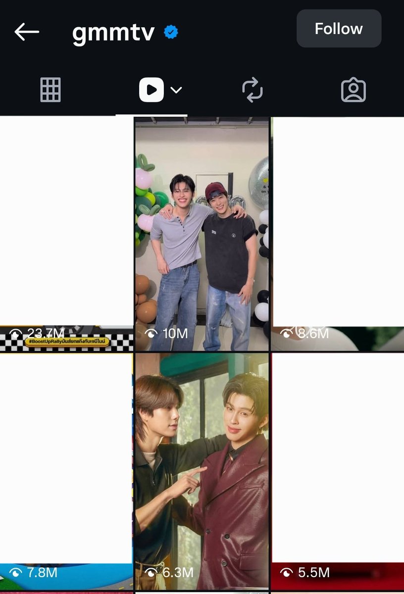 peachNaravit's tweet photo. Pond &amp; Jaehyun Lookpeach parody reel reached 10M views on IG, and became top 2 most viewed reels on GMMTV account of all time 😂🎉 Breaking the internet for real

Now Pond has 2 posts in the top 5 most viewed GMMTV reels (together w/ Peach And Me trailer)

#ppnaravit @ppnaravit https://t.co/9c35f8g9qB
