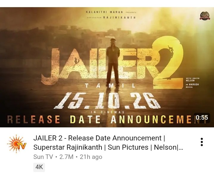 dp_offl's tweet photo. 2.7 M in 21 hours 🤣🤣🤣. Ivanthan kollywood ah thooki nirutha poraana. Avan junniyave avanaala thooka mudiyathedaa 🤣🤣

#Jailer2 #Sottakanth https://t.co/Z1NgVeC3Jd